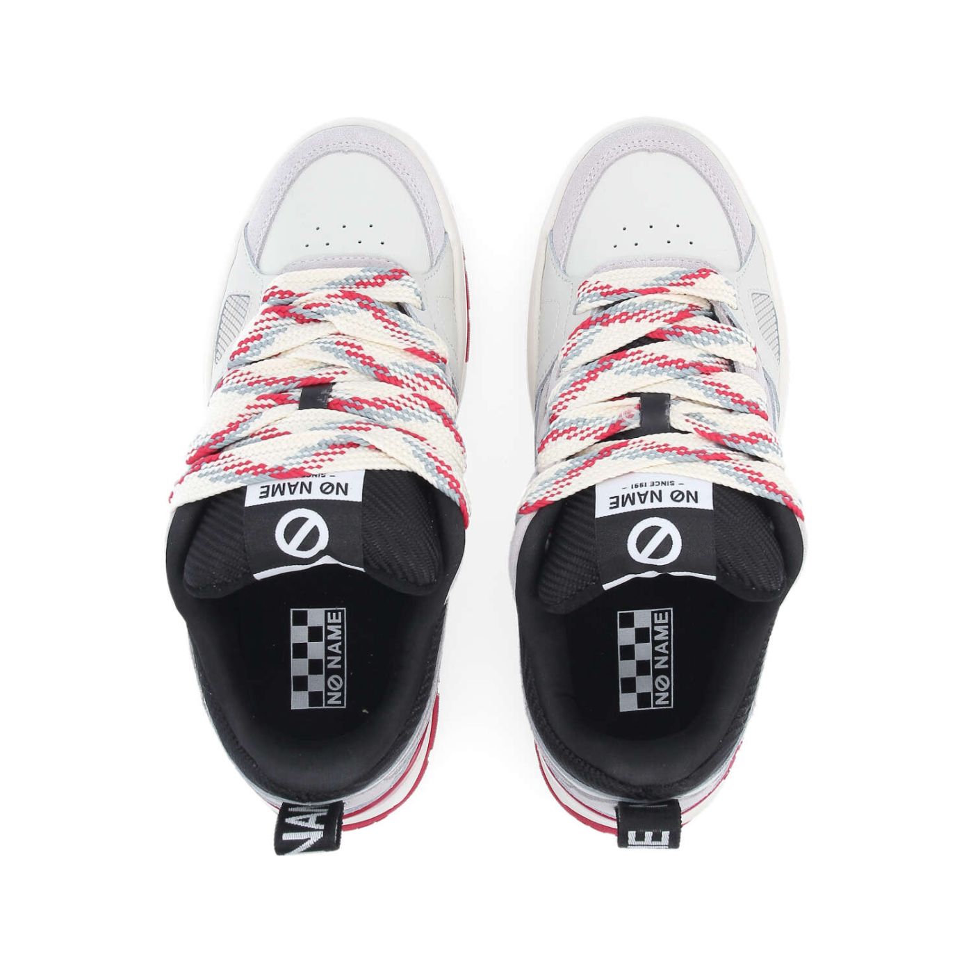 NOLLIE SNEAKER W  -  NAPPA/NUB/STRAW  - BIANCO SPORCO/ROSSO